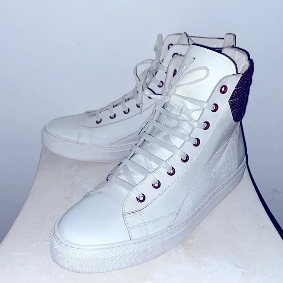 Raf Simons Hightop Designer Sneakers white/brown Men’s Size 42 rare find 1/1‌